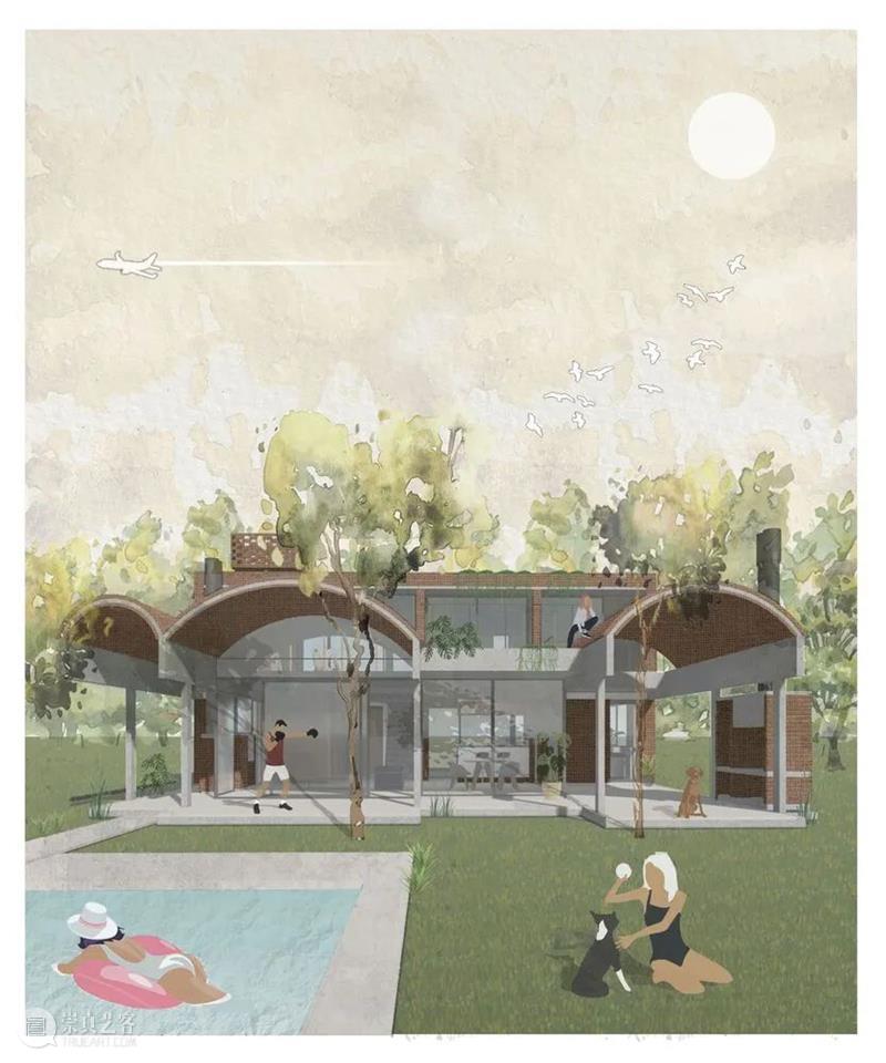 砖拱与梁柱，Terralagos 住宅 / DRM studio 住宅 Terralagos DRM 砖拱 梁柱 studio Javier Agustín Rojas 项目 崇真艺客