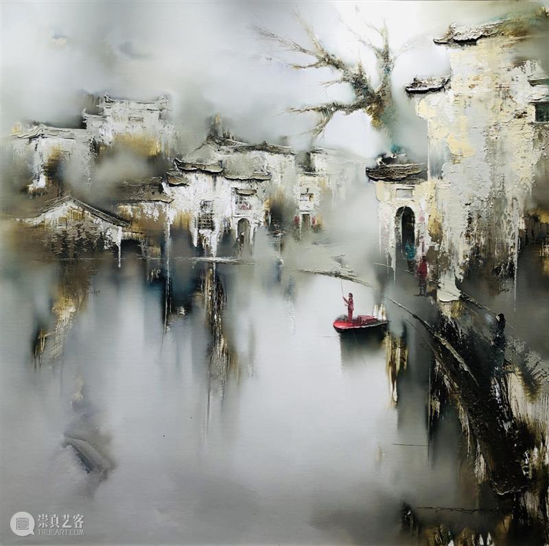 艺术上海【艺家说】| 高小云：如梦似幻的烟雨江南  艺术上海 高小云 艺术上海 烟雨江南 时间 长河 一叶扁舟 地方 江南 千意染曲 油画 崇真艺客