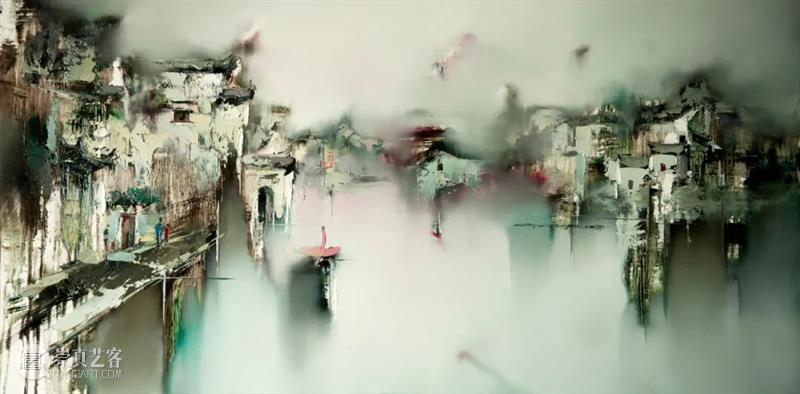 艺术上海【艺家说】| 高小云：如梦似幻的烟雨江南  艺术上海 高小云 艺术上海 烟雨江南 时间 长河 一叶扁舟 地方 江南 千意染曲 油画 崇真艺客