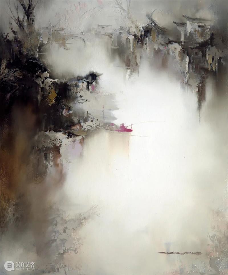 艺术上海【艺家说】| 高小云：如梦似幻的烟雨江南  艺术上海 高小云 艺术上海 烟雨江南 时间 长河 一叶扁舟 地方 江南 千意染曲 油画 崇真艺客