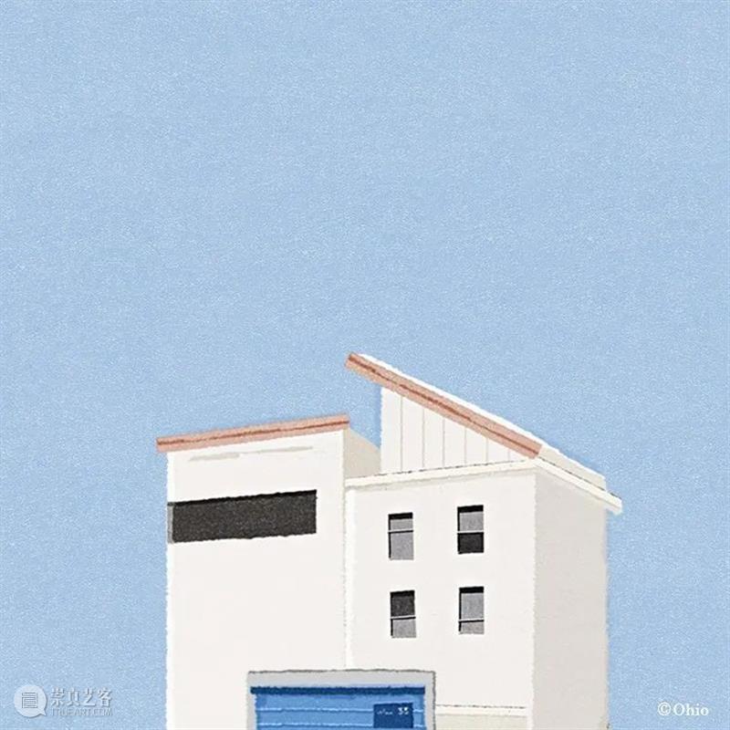 小日子  纯灰艺术 小日子 韩国 画师 ohio ooooo 插画 配色 画面 生活 安静 崇真艺客