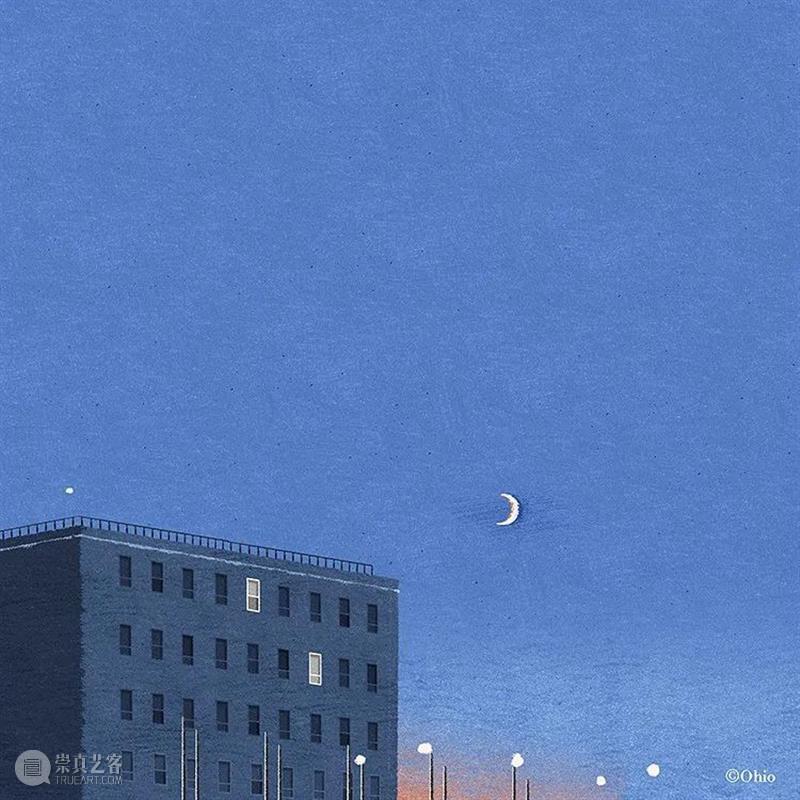 小日子  纯灰艺术 小日子 韩国 画师 ohio ooooo 插画 配色 画面 生活 安静 崇真艺客