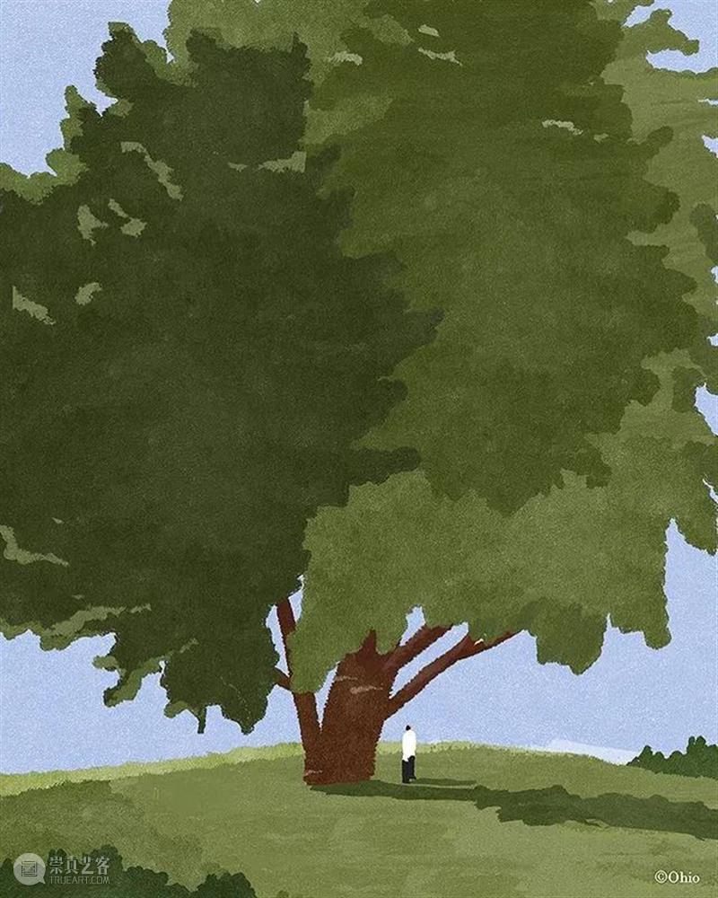 小日子  纯灰艺术 小日子 韩国 画师 ohio ooooo 插画 配色 画面 生活 安静 崇真艺客