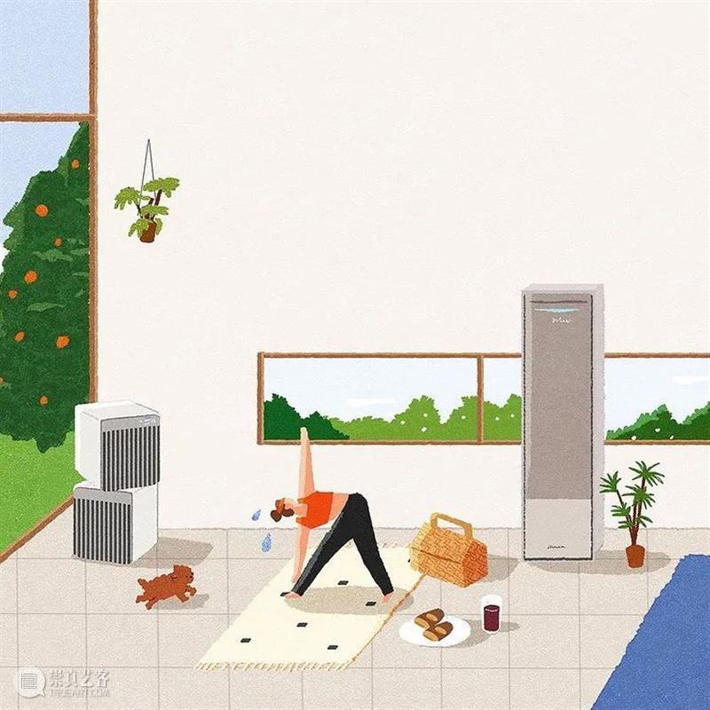 小日子  纯灰艺术 小日子 韩国 画师 ohio ooooo 插画 配色 画面 生活 安静 崇真艺客