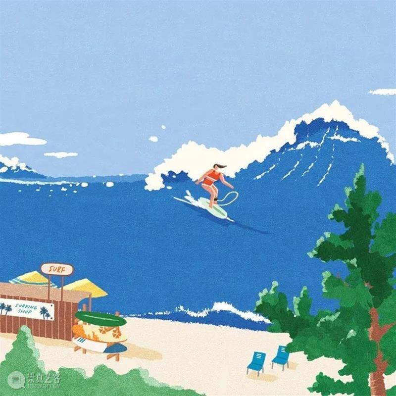 小日子  纯灰艺术 小日子 韩国 画师 ohio ooooo 插画 配色 画面 生活 安静 崇真艺客