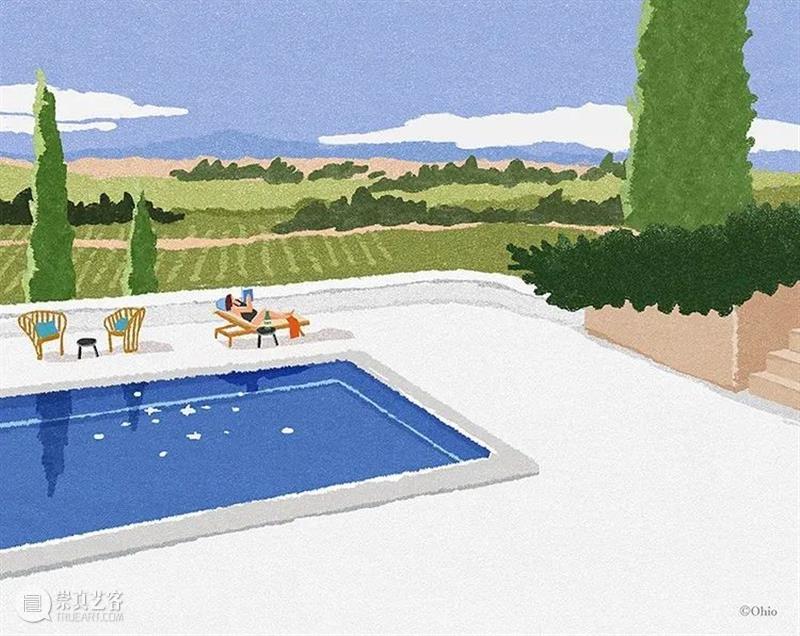 小日子  纯灰艺术 小日子 韩国 画师 ohio ooooo 插画 配色 画面 生活 安静 崇真艺客