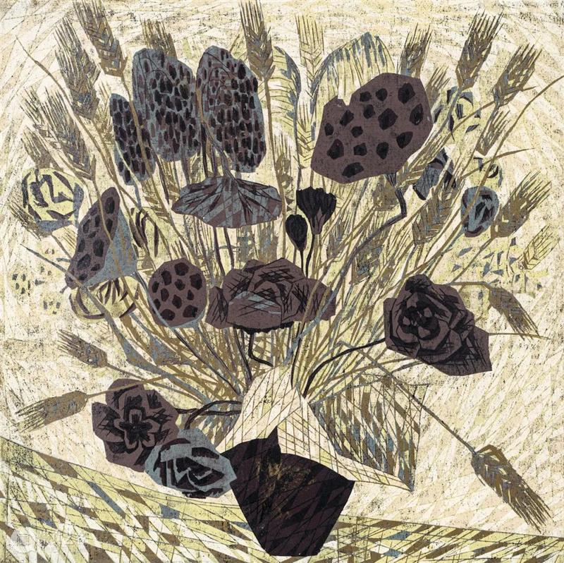 【中华艺术宫 | 旁逸斜出】“岁月如金——馆藏金祥龙版画作品展”(四):花语思路 花语 思路 版画 中华艺术宫 岁月如金 作品展 金祥龙 向日葵 花卉 元素 崇真艺客