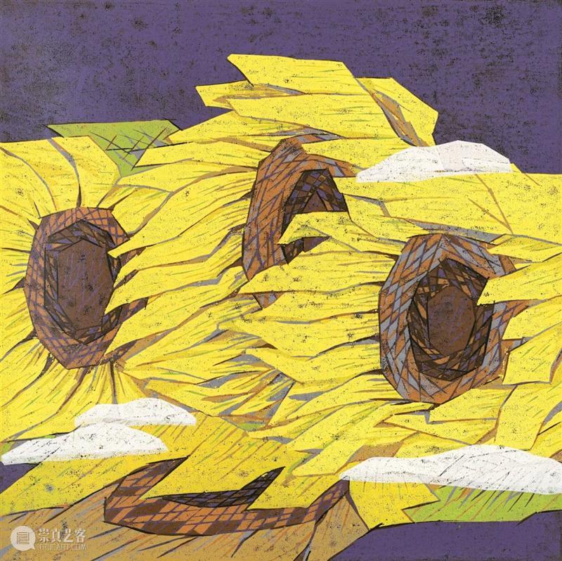 【中华艺术宫 | 旁逸斜出】“岁月如金——馆藏金祥龙版画作品展”(四):花语思路 花语 思路 版画 中华艺术宫 岁月如金 作品展 金祥龙 向日葵 花卉 元素 崇真艺客