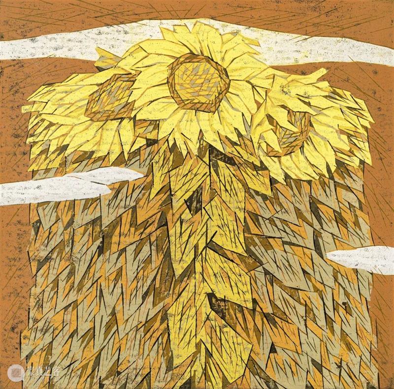 【中华艺术宫 | 旁逸斜出】“岁月如金——馆藏金祥龙版画作品展”(四):花语思路 花语 思路 版画 中华艺术宫 岁月如金 作品展 金祥龙 向日葵 花卉 元素 崇真艺客