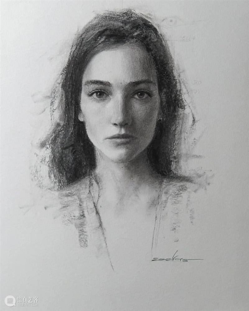 【经典素描肖像】全都是美女，画面效果太赞了 ~ 素描 肖像 美女 画面 效果 END 崇真艺客