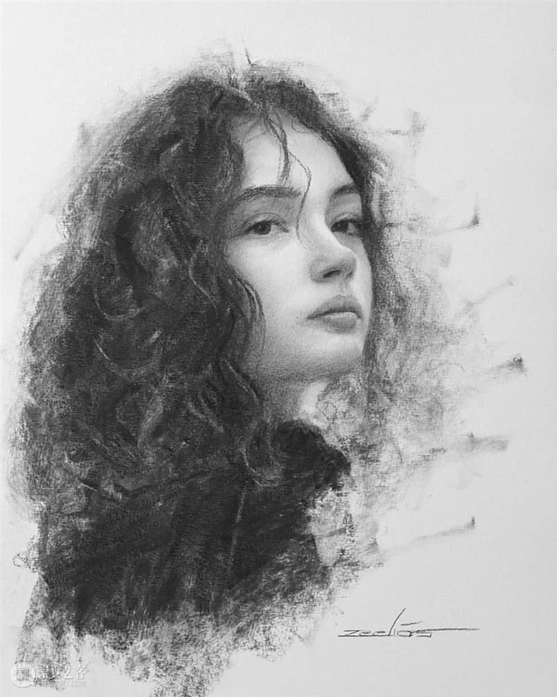 【经典素描肖像】全都是美女，画面效果太赞了 ~ 素描 肖像 美女 画面 效果 END 崇真艺客