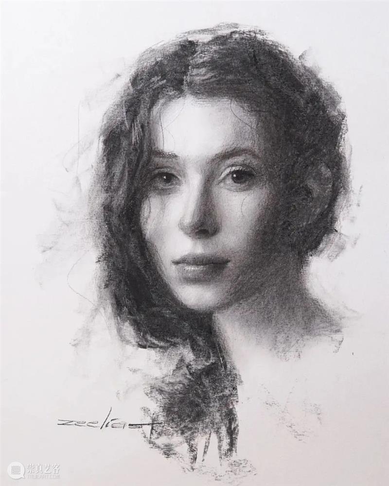 【经典素描肖像】全都是美女，画面效果太赞了 ~ 素描 肖像 美女 画面 效果 END 崇真艺客