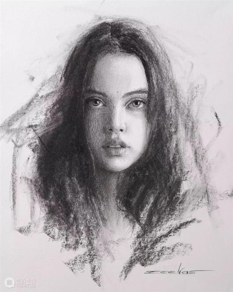【经典素描肖像】全都是美女，画面效果太赞了 ~ 素描 肖像 美女 画面 效果 END 崇真艺客