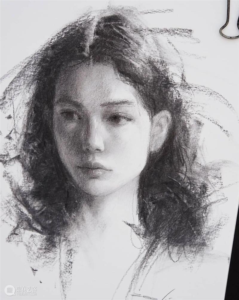 【经典素描肖像】全都是美女，画面效果太赞了 ~ 素描 肖像 美女 画面 效果 END 崇真艺客