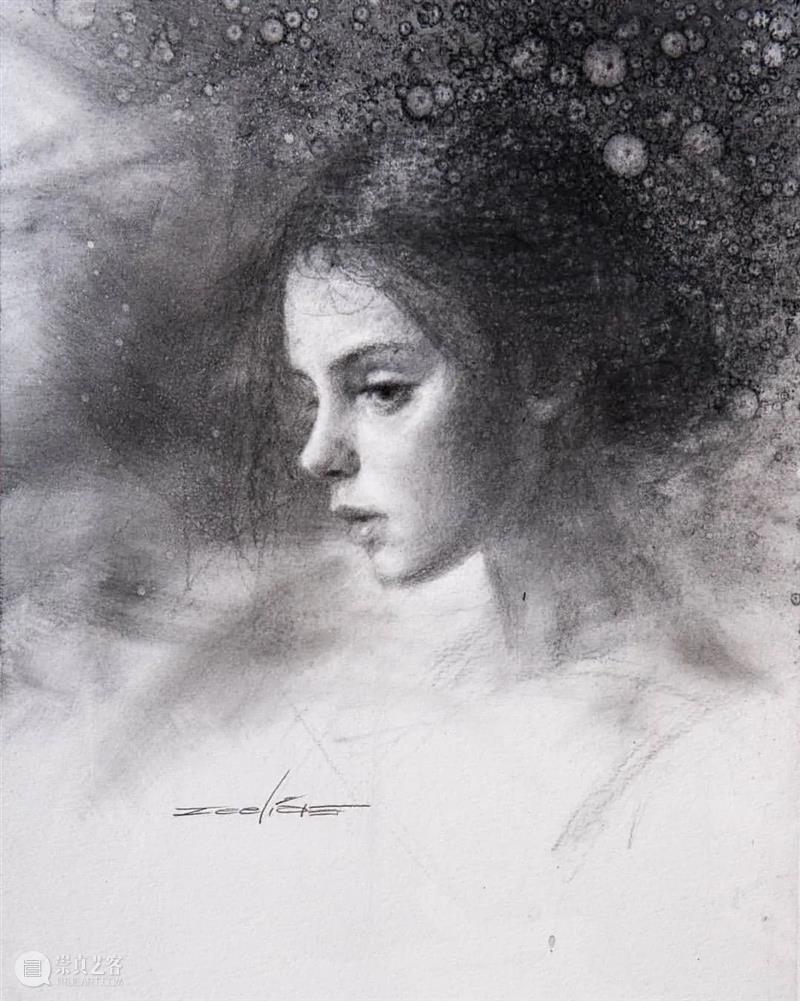 【经典素描肖像】全都是美女，画面效果太赞了 ~ 素描 肖像 美女 画面 效果 END 崇真艺客