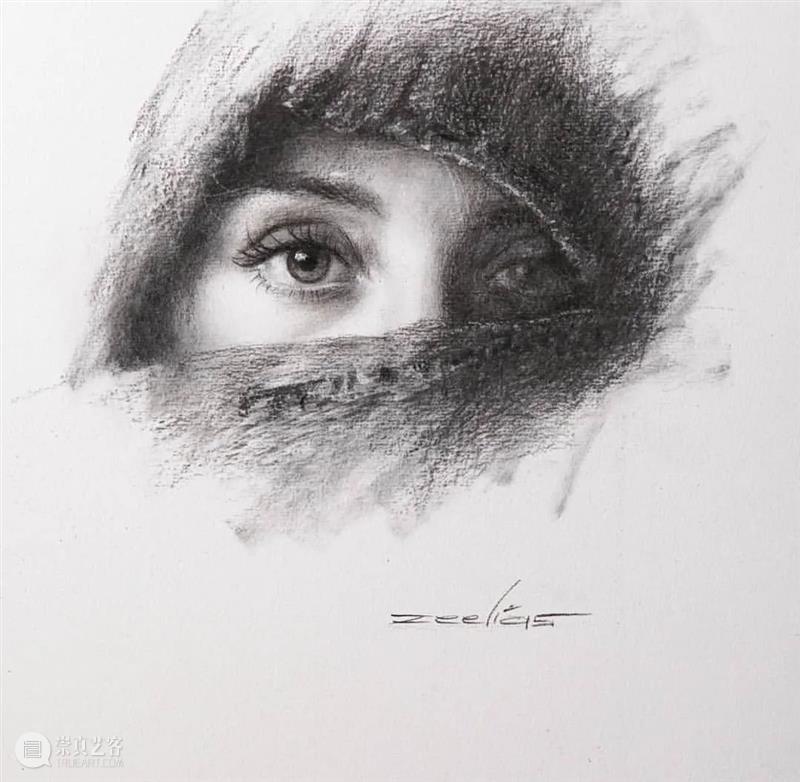 【经典素描肖像】全都是美女，画面效果太赞了 ~ 素描 肖像 美女 画面 效果 END 崇真艺客
