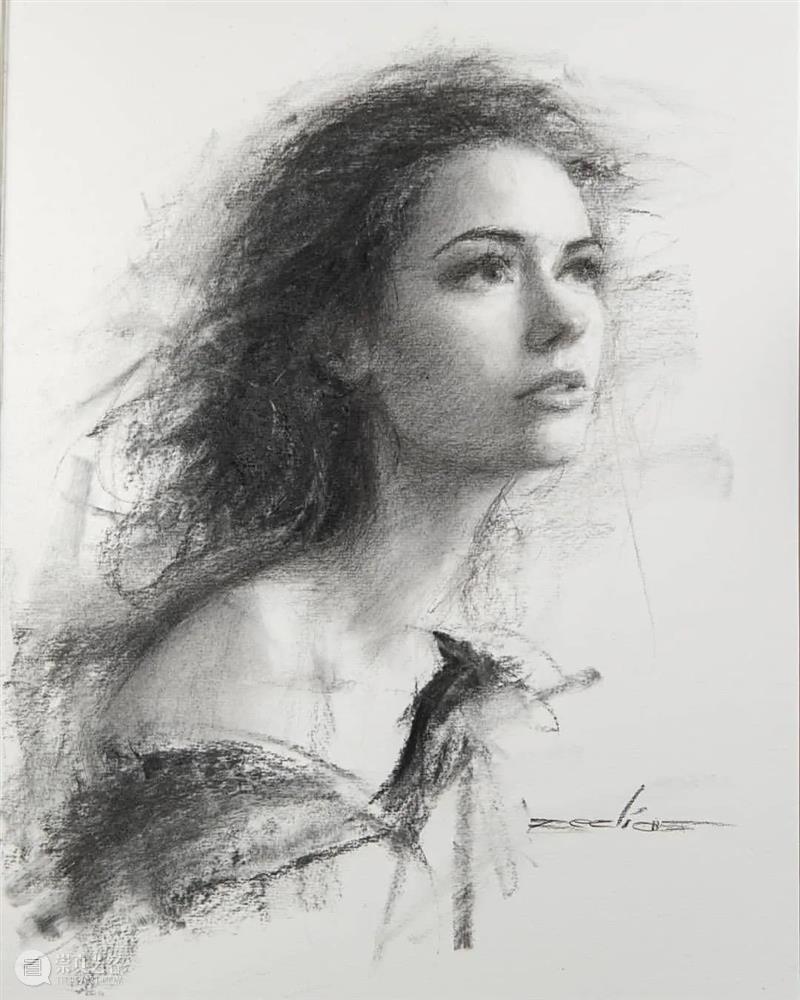 【经典素描肖像】全都是美女，画面效果太赞了 ~ 素描 肖像 美女 画面 效果 END 崇真艺客
