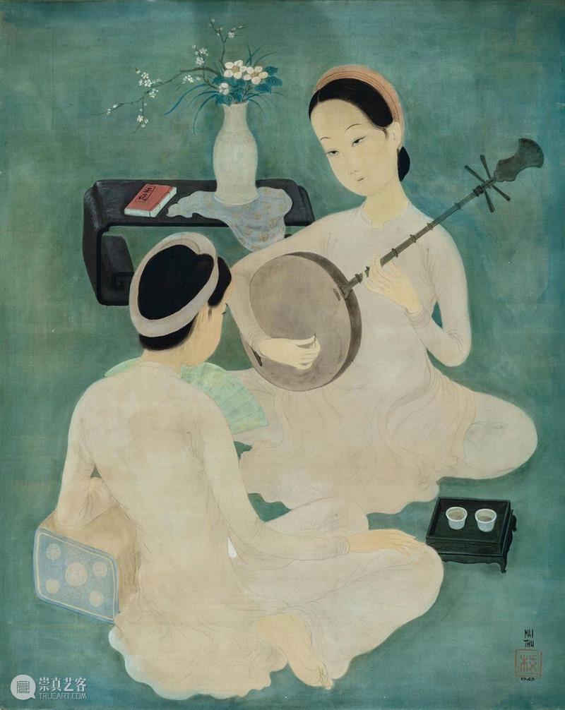 越南末代皇帝保大珍藏 | 范光厚漆画六连屏70多年后首次释出 范光 越南 末代 皇帝 连屏 漆画 Lot 下龙湾的金色夕阳 港元 多年前 崇真艺客