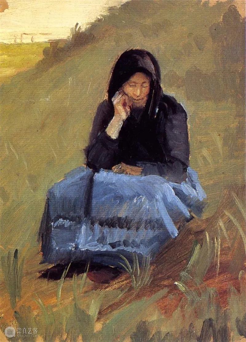 秋日的光  纯灰艺术 秋日 丹麦 画家 Anna Ancher 室内 渔民 妇女 儿童 日常生活 崇真艺客