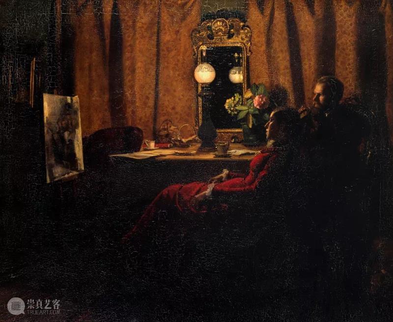 秋日的光  纯灰艺术 秋日 丹麦 画家 Anna Ancher 室内 渔民 妇女 儿童 日常生活 崇真艺客