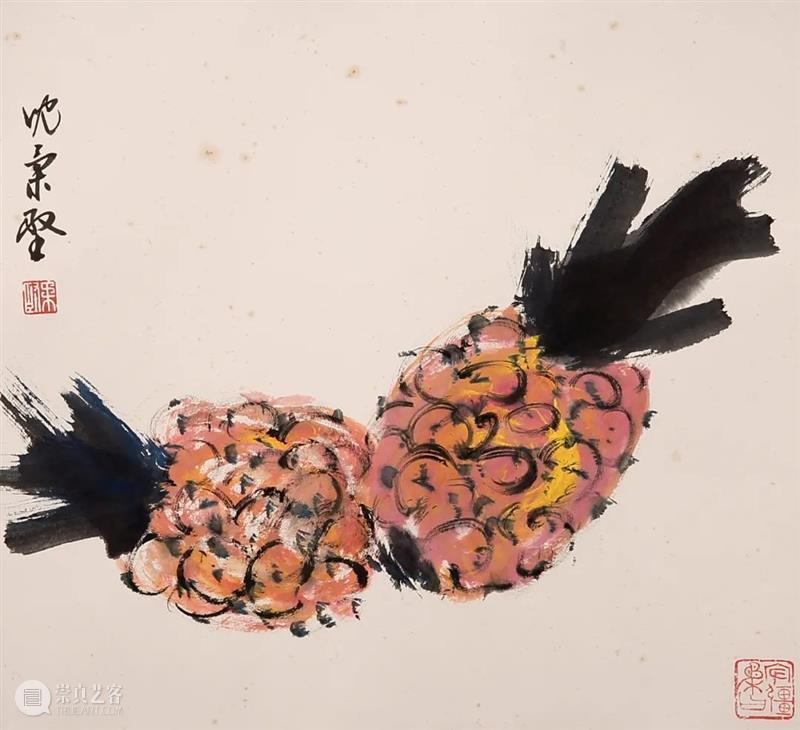 敬华网拍丨当代水墨书画专场55 敬华 水墨 书画 专场 二维码 毛国伦 山村 镜片 沈柔坚 菠萝 崇真艺客