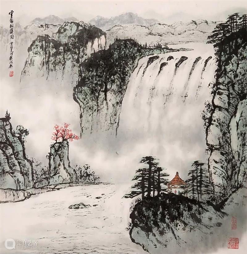 敬华网拍丨当代水墨书画专场55 敬华 水墨 书画 专场 二维码 毛国伦 山村 镜片 沈柔坚 菠萝 崇真艺客