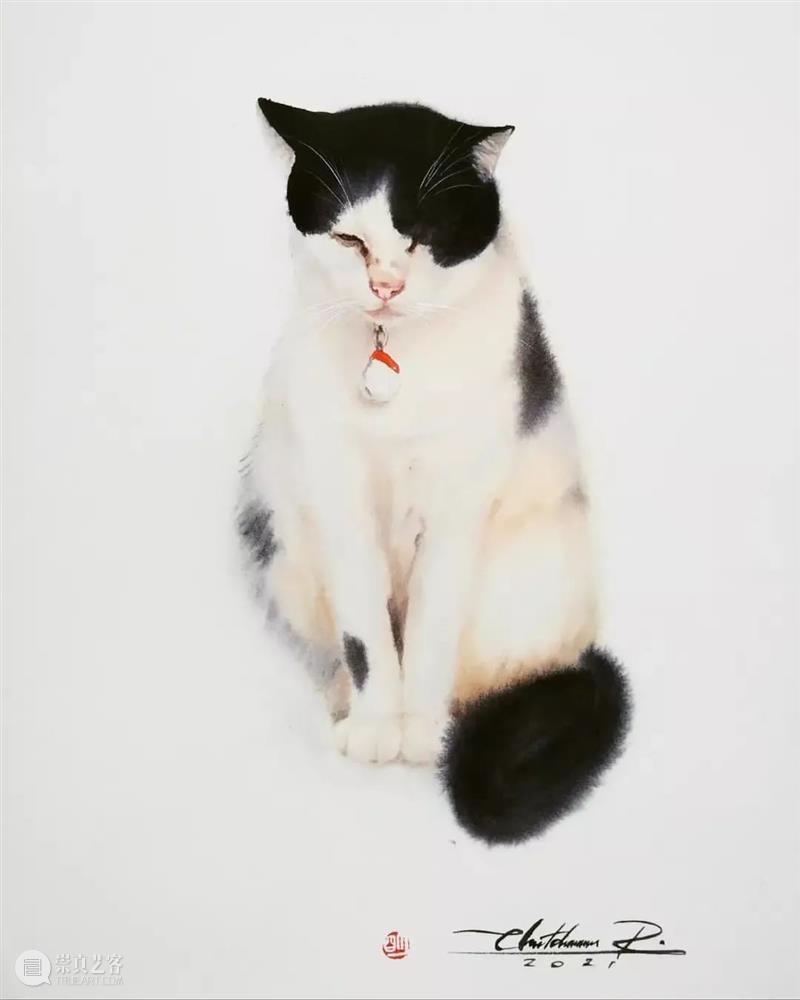 用水墨画的方式打开猫咪画像，居然意外的好看哦 ~ 水墨画 方式 猫咪 画像 END 崇真艺客