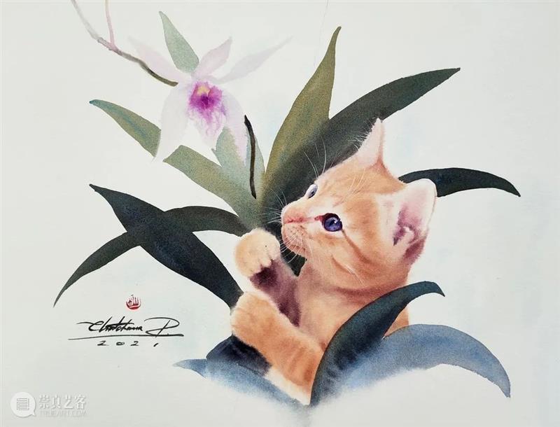 用水墨画的方式打开猫咪画像，居然意外的好看哦 ~ 水墨画 方式 猫咪 画像 END 崇真艺客