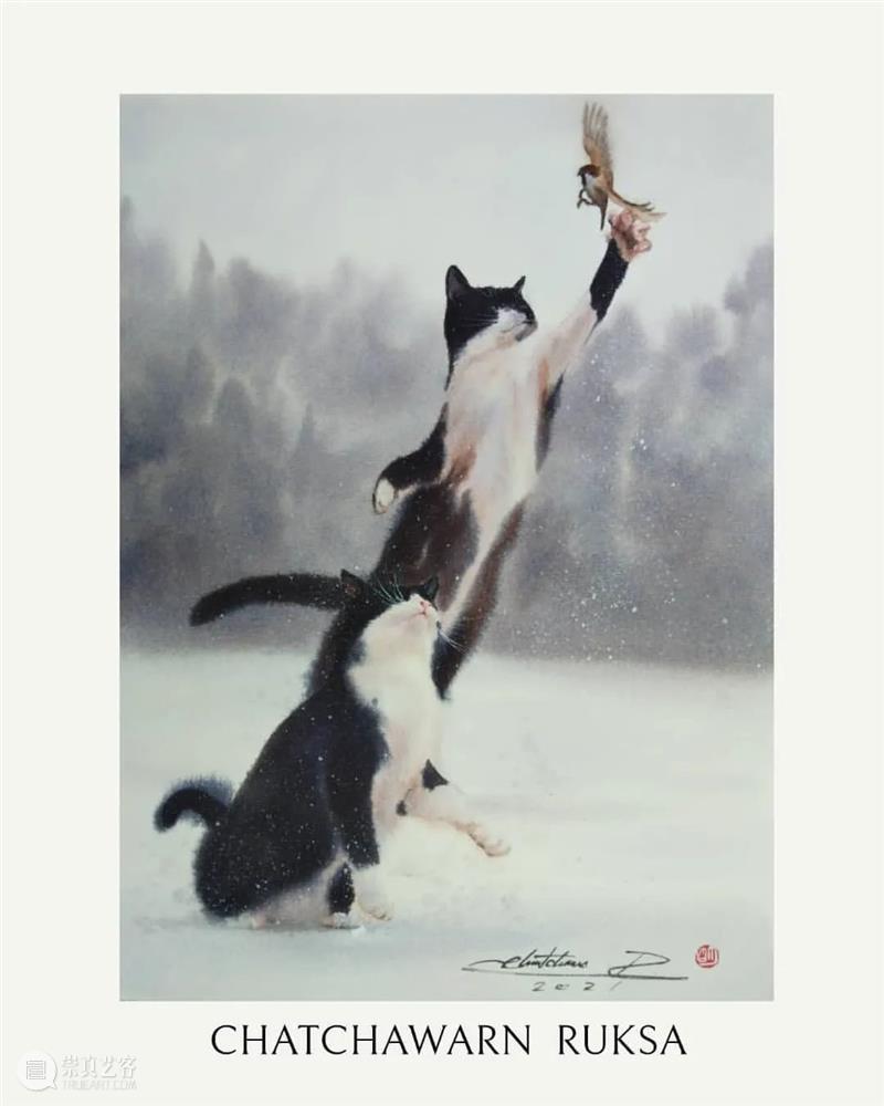 用水墨画的方式打开猫咪画像，居然意外的好看哦 ~ 水墨画 方式 猫咪 画像 END 崇真艺客