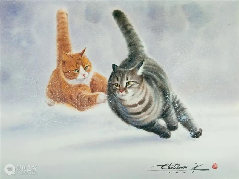 用水墨画的方式打开猫咪画像，居然意外的好看哦 ~ 水墨画 方式 猫咪 画像 END 崇真艺客