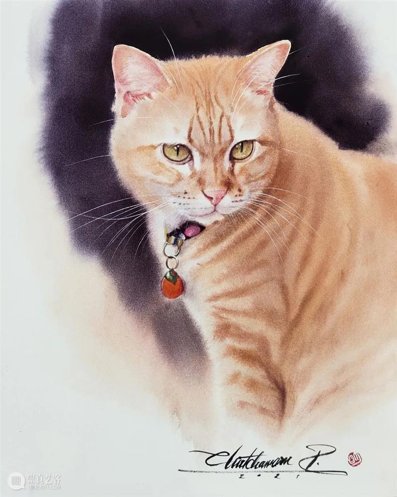 用水墨画的方式打开猫咪画像，居然意外的好看哦 ~ 水墨画 方式 猫咪 画像 END 崇真艺客