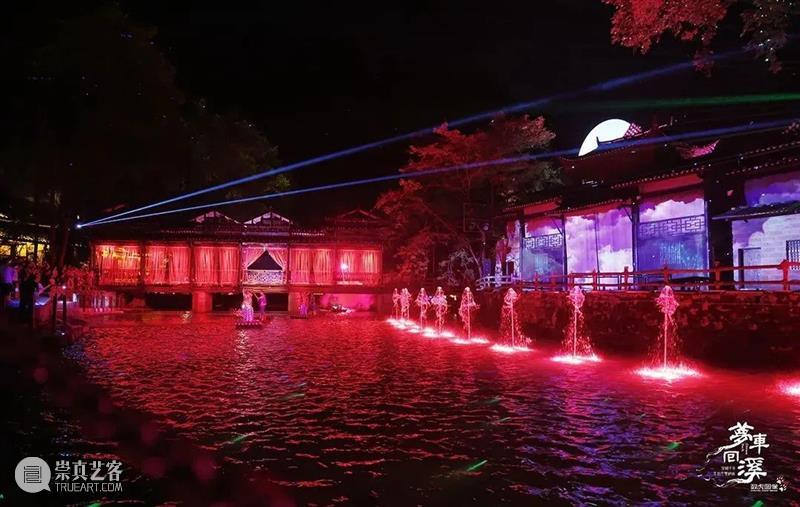 大型行浸式山水夜游演艺秀《梦回车溪》,沉浸演艺在地文化之美 山水 夜游演艺秀 梦回车溪 文化 演艺 背景 舞台 荆荆恩 峡谷 自然 崇真艺客