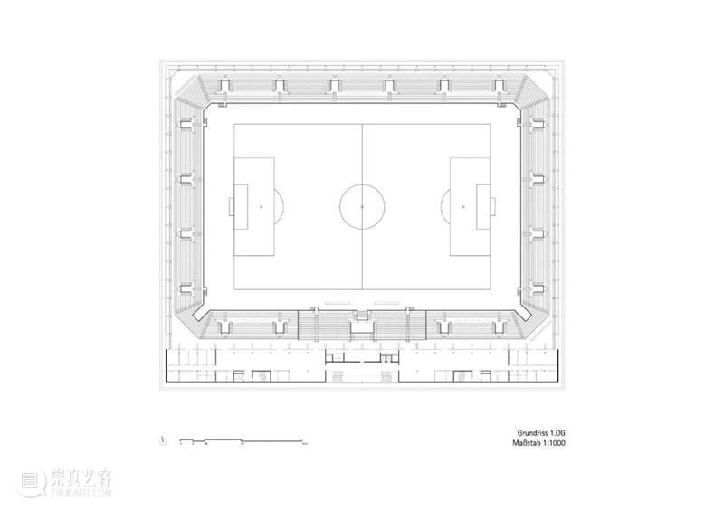 gmp 新作：卢森堡足球橄榄球体育场，折叠金属板外壳 gmp 体育场 金属板 新作 卢森堡足球 橄榄球 外壳 Marcus Bredt 卢森堡大公国 崇真艺客