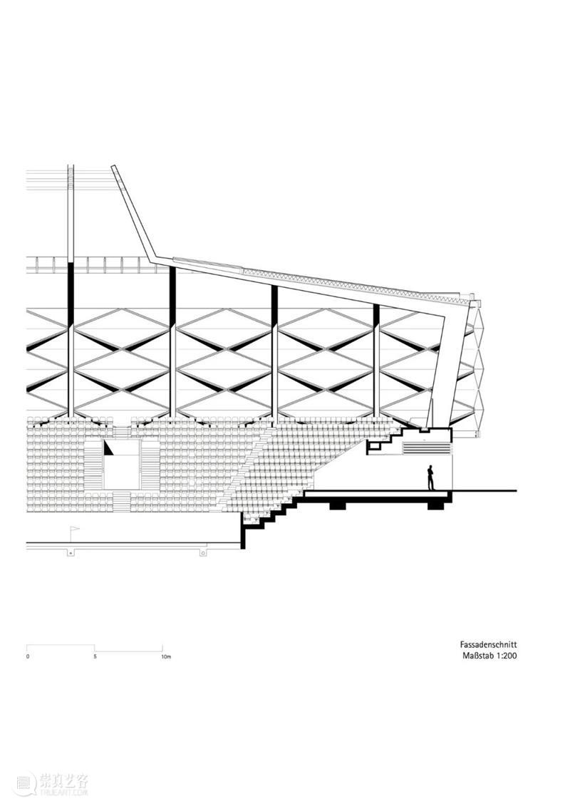gmp 新作：卢森堡足球橄榄球体育场，折叠金属板外壳 gmp 体育场 金属板 新作 卢森堡足球 橄榄球 外壳 Marcus Bredt 卢森堡大公国 崇真艺客