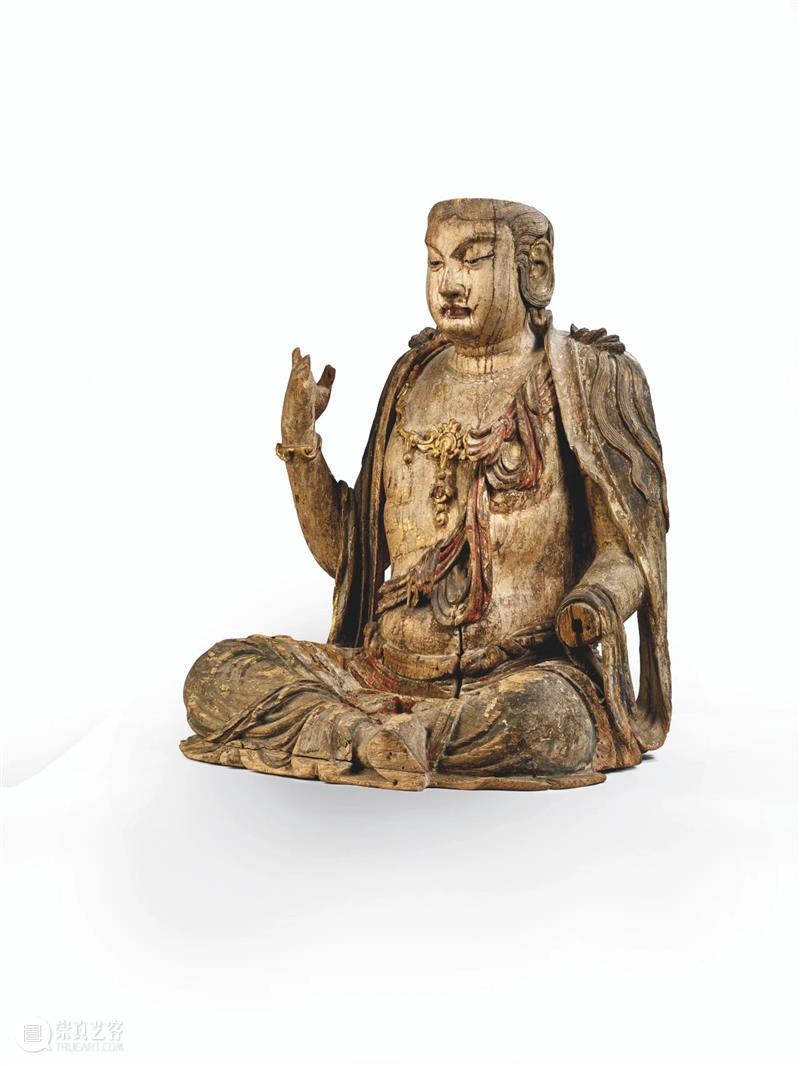 天价成交的造像：金 木雕观音坐像 木雕 观音 天价 坐像 巴黎 佳士得 亚洲 艺术 https 成交价 崇真艺客