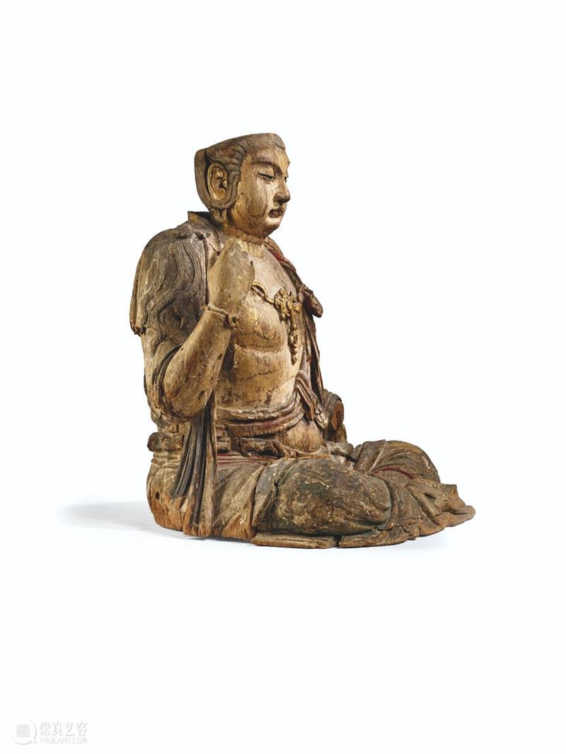 天价成交的造像：金 木雕观音坐像 木雕 观音 天价 坐像 巴黎 佳士得 亚洲 艺术 https 成交价 崇真艺客