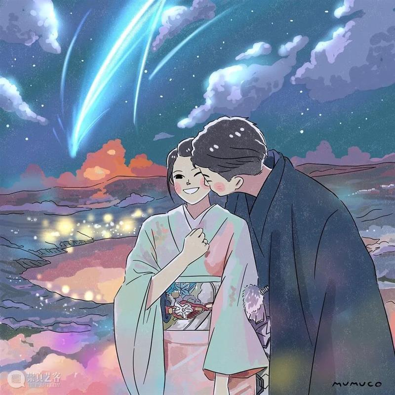 双向奔赴的爱情太甜了 爱情 菲律宾 插画师@mumuco 线条 配色 恋人 点滴 样子 温馨 作品 崇真艺客