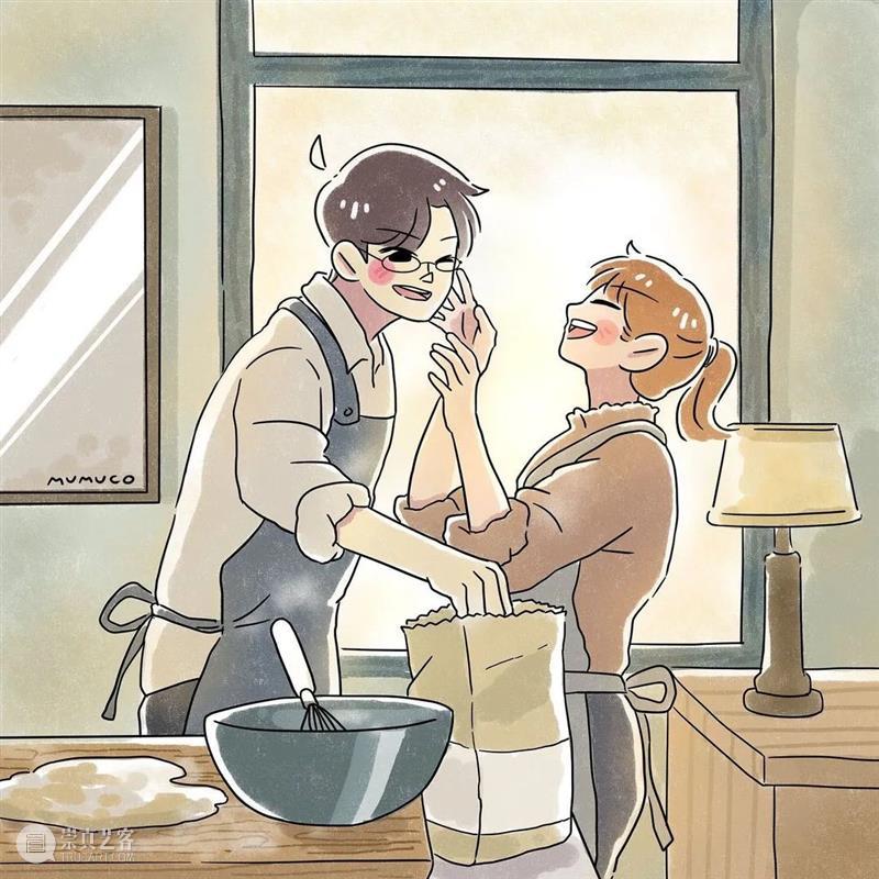 双向奔赴的爱情太甜了 爱情 菲律宾 插画师@mumuco 线条 配色 恋人 点滴 样子 温馨 作品 崇真艺客
