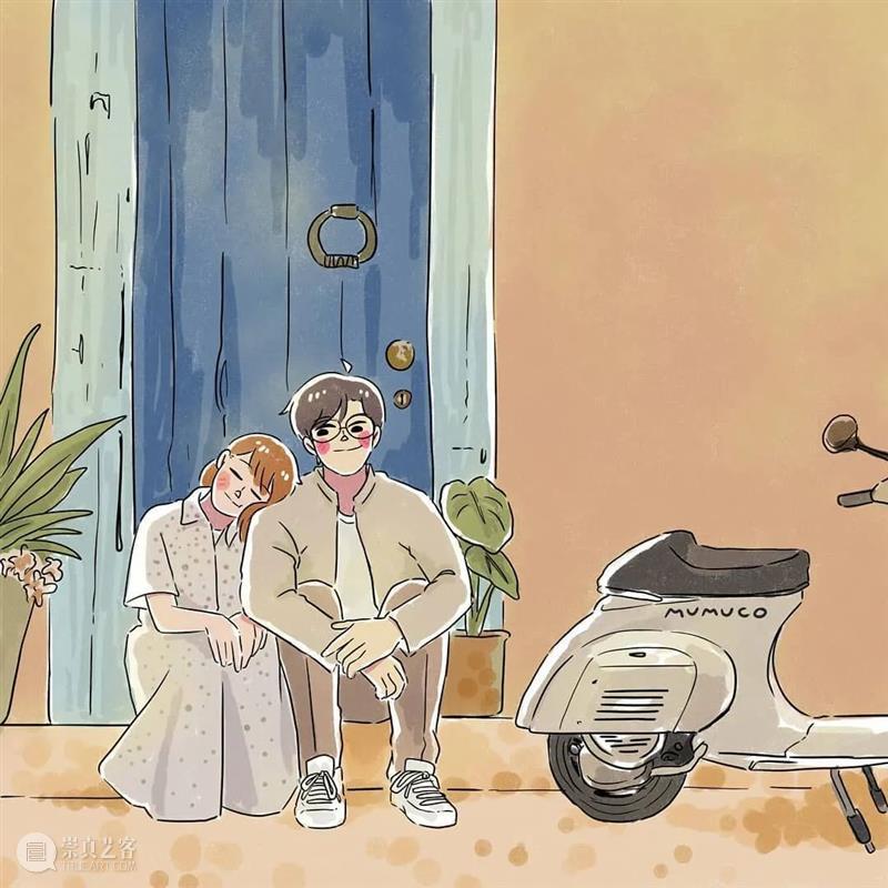 双向奔赴的爱情太甜了 爱情 菲律宾 插画师@mumuco 线条 配色 恋人 点滴 样子 温馨 作品 崇真艺客