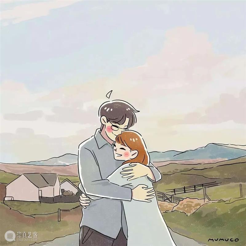双向奔赴的爱情太甜了 爱情 菲律宾 插画师@mumuco 线条 配色 恋人 点滴 样子 温馨 作品 崇真艺客
