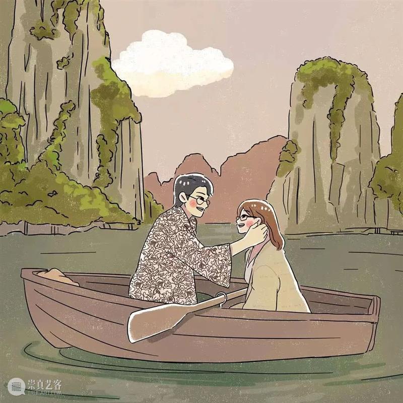 双向奔赴的爱情太甜了 爱情 菲律宾 插画师@mumuco 线条 配色 恋人 点滴 样子 温馨 作品 崇真艺客