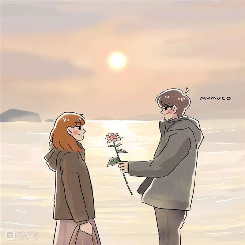 双向奔赴的爱情太甜了 爱情 菲律宾 插画师@mumuco 线条 配色 恋人 点滴 样子 温馨 作品 崇真艺客
