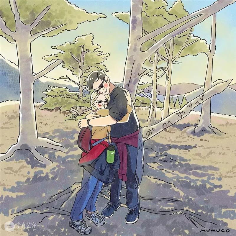 双向奔赴的爱情太甜了 爱情 菲律宾 插画师@mumuco 线条 配色 恋人 点滴 样子 温馨 作品 崇真艺客