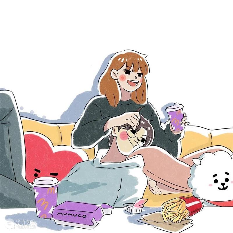 双向奔赴的爱情太甜了 爱情 菲律宾 插画师@mumuco 线条 配色 恋人 点滴 样子 温馨 作品 崇真艺客