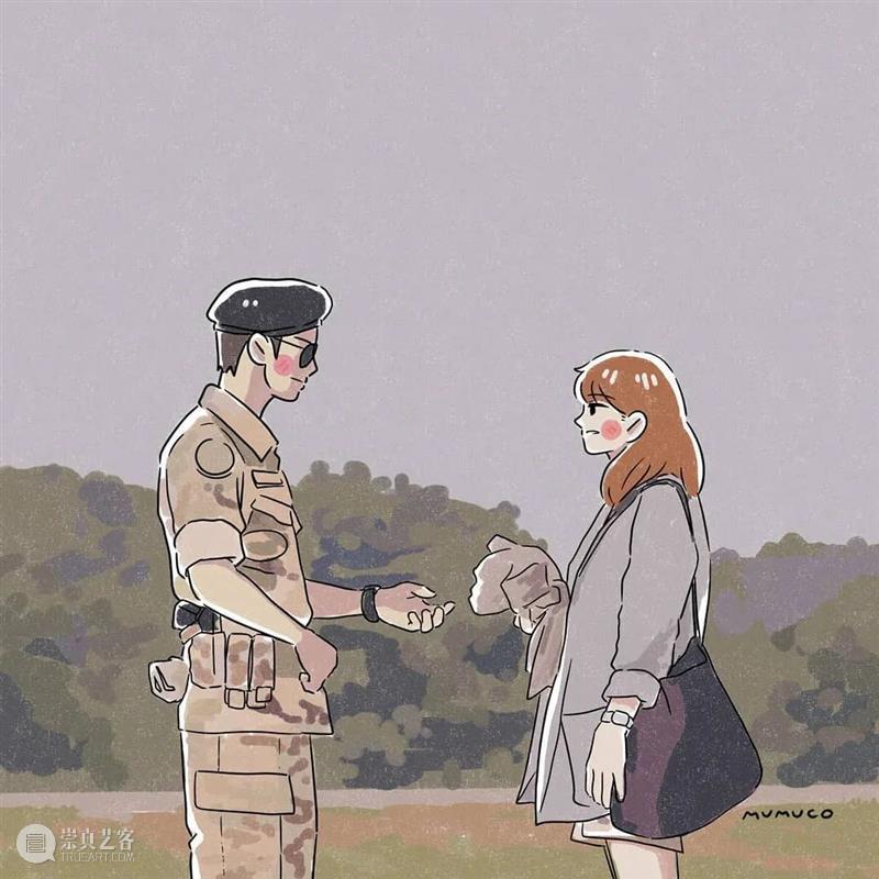 双向奔赴的爱情太甜了 爱情 菲律宾 插画师@mumuco 线条 配色 恋人 点滴 样子 温馨 作品 崇真艺客