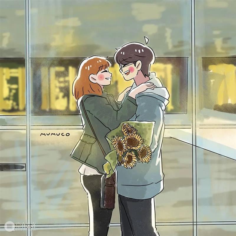 双向奔赴的爱情太甜了 爱情 菲律宾 插画师@mumuco 线条 配色 恋人 点滴 样子 温馨 作品 崇真艺客