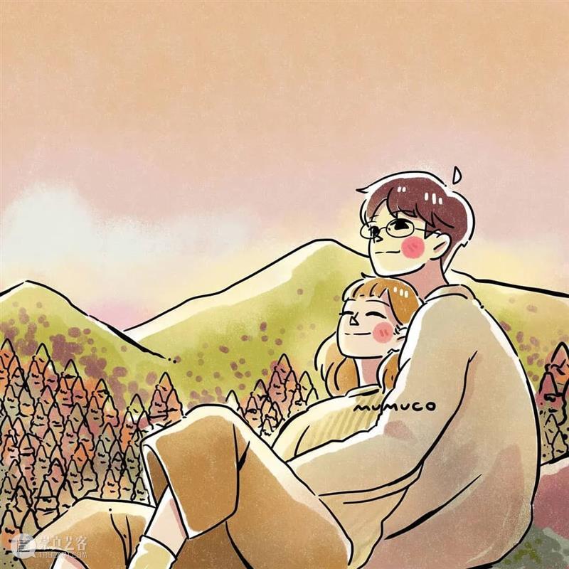 双向奔赴的爱情太甜了 爱情 菲律宾 插画师@mumuco 线条 配色 恋人 点滴 样子 温馨 作品 崇真艺客