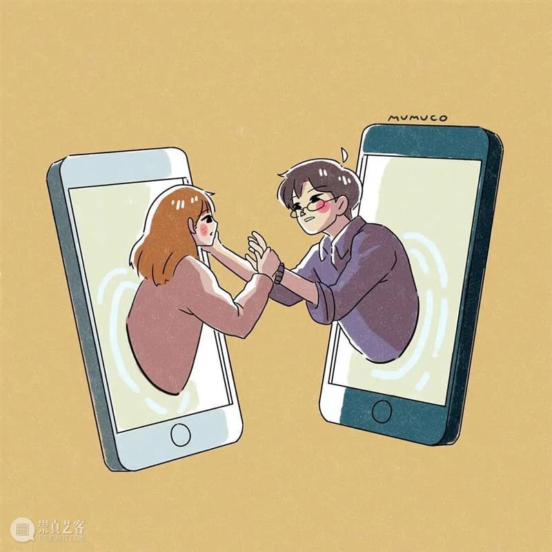 双向奔赴的爱情太甜了 爱情 菲律宾 插画师@mumuco 线条 配色 恋人 点滴 样子 温馨 作品 崇真艺客