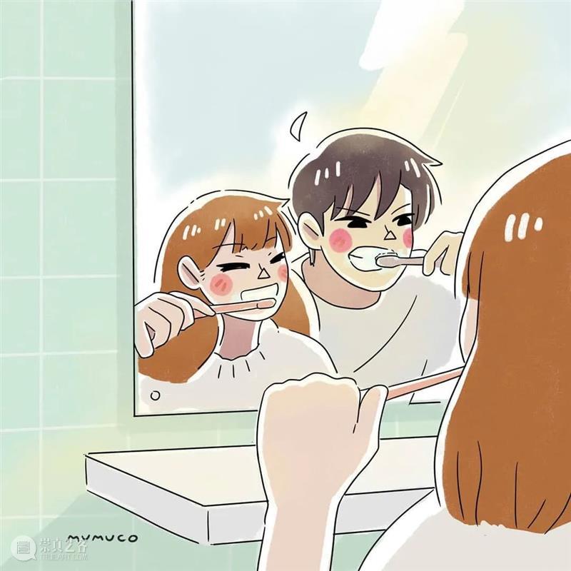 双向奔赴的爱情太甜了 爱情 菲律宾 插画师@mumuco 线条 配色 恋人 点滴 样子 温馨 作品 崇真艺客