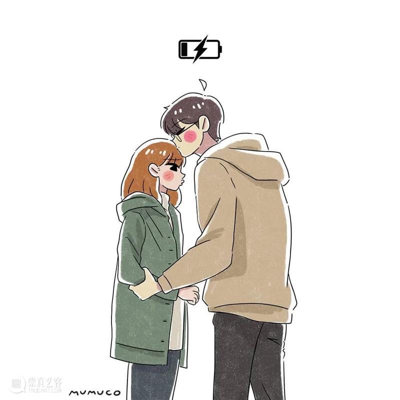 双向奔赴的爱情太甜了 爱情 菲律宾 插画师@mumuco 线条 配色 恋人 点滴 样子 温馨 作品 崇真艺客